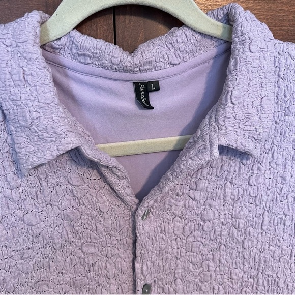 Lavender Textured Midi Dress #LK2 - Picture 5 of 16